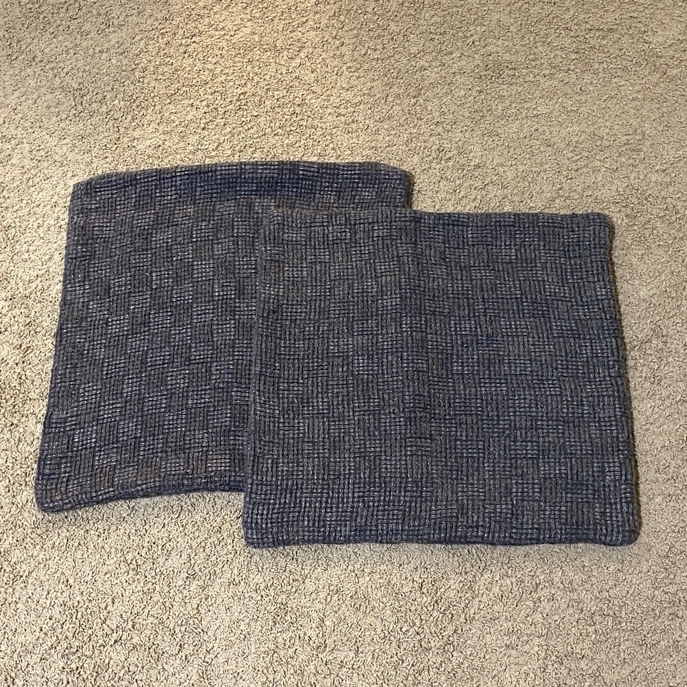 Pottery Barn Blue Accent Pillows